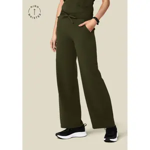 High Waisted Wide Leg Olive
