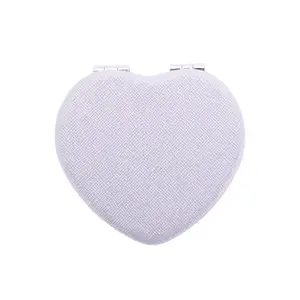 VOCOSTE Heart-shape Makeup Mirror Portable Compact Mirror for Women Travel 1pc