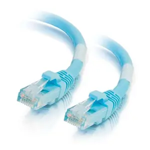 C2G 763 7ft (2.1m) Cat6a Snagless Unshielded UTP Ethernet Network Patch Cable - Aqua