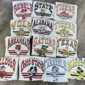 Vintage College Mascot T-Shirt, Retro NCAA Style Graphic Tee, University Sports Shirt, Unisex Cotton Top, Classic Campus Streetwear