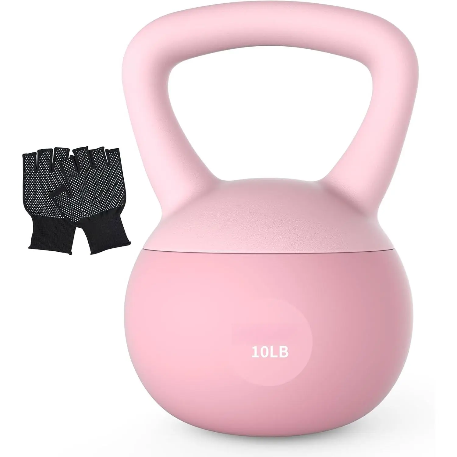 Soft Kettlebell, Safe Strength Training Kettle bell, Cushioned Impact-Resistant Base and Anti-Slip Grip Weight, Kettlebells Set for Home Workouts and Men/Women/Beginners,With Non-slip Gloves