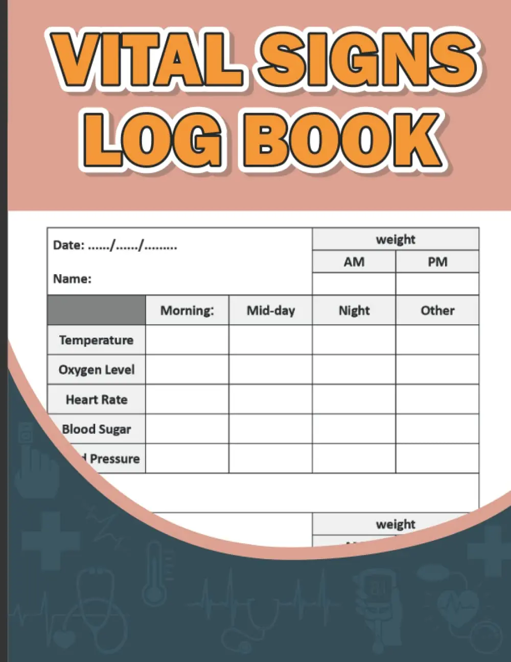 Vital Signs Log Book: Personal Health Record Keeper And Logbook. Vital Signs Log Book For Nurses. Track all of the vital signs Weight, Heart rate, ... Blood pressure & Oxygen Level in one place.