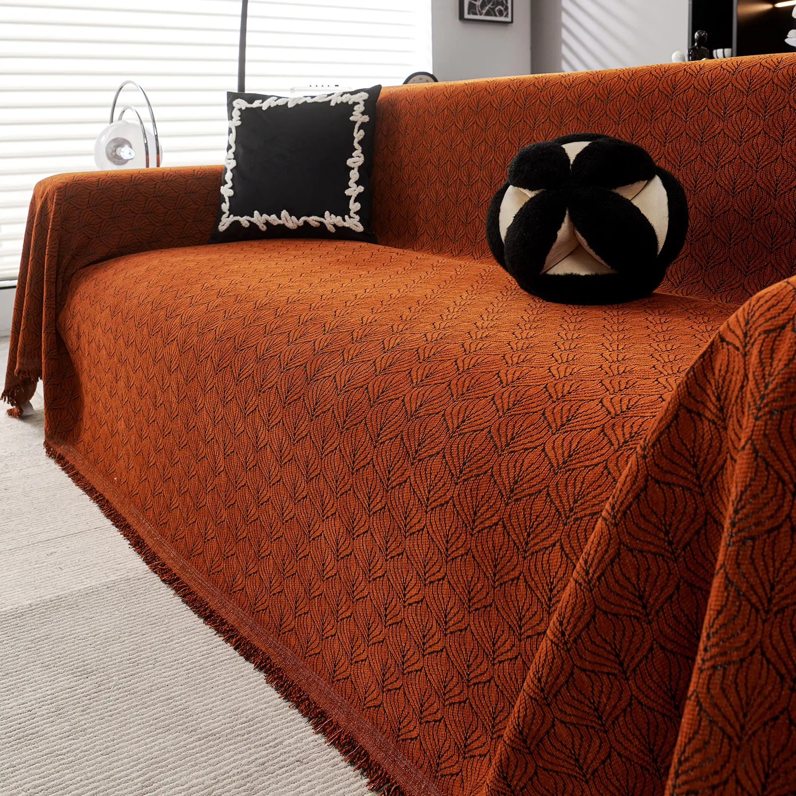 Vintage Style High-End Sofa Cover Cloth New Velvet Sofa Cushion Set All Seasons Universal Blanket, Furniture Protection, Sofa Slipcover