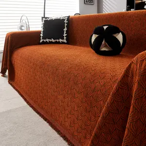 Vintage Style High-End Sofa Cover Cloth New Velvet Sofa Cushion Set All Seasons Universal Blanket, Furniture Protection