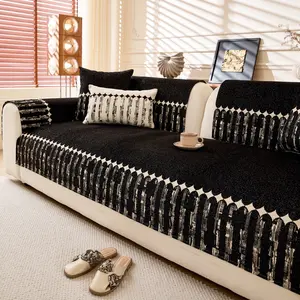 1pc sofa cover Light Luxury New Fashionable Sofa Mat, Sofa Slipcover, Advanced Simple Modern Style, Four Seasons Universal, Pet Friendly, Scratch resistant, Anti slip, Machine Washable