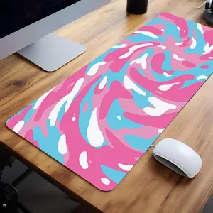 Swirl Pattern Mouse Pad, 1 Count Abstract Art Gaming Mat, Non-slip Rubber Laptop Desk Pad for Office and Home, Desktop Accessory