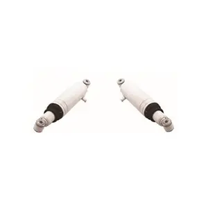 212 MAIN MONROE SHOCK MA824 Adjustable Shock Absorber - White, Set of 2, Iron Rod, Eye Mounts, Heavy Loads, Level Height