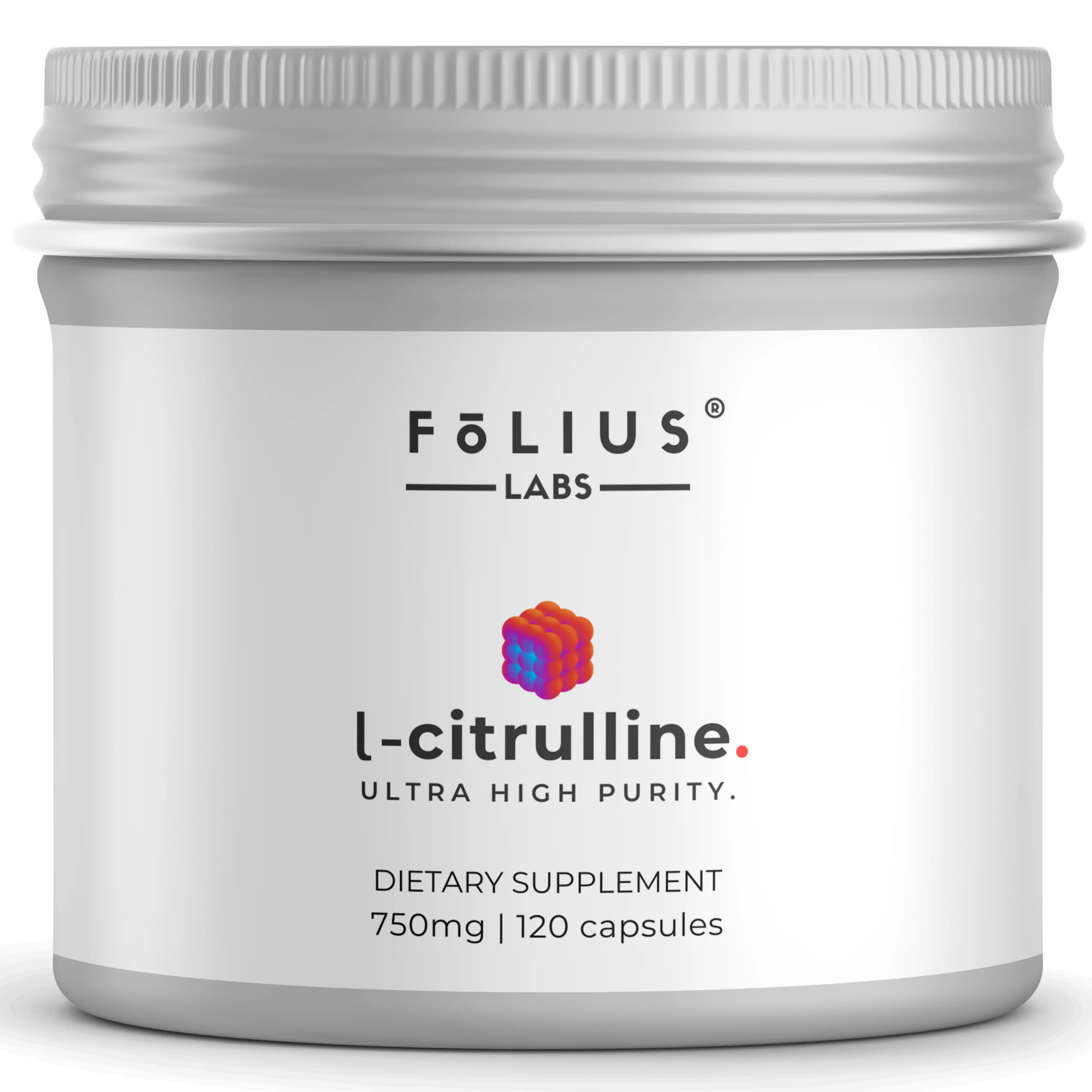 FOLIUS LABS Clean Label L Citrulline Supplement – Supports Muscle Health, Boosts Nitric Oxide, Pre-Workout Amino Acid Supplements for Men & Women