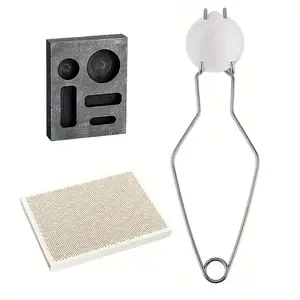 4-Piece Casting Kit, High Purity Mold Set, Metal Casting and Melting Kit, Suitable for Gold, Silver, Copper Metal Casting