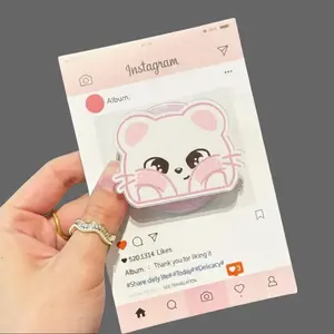 KPOP Phone Grip Holder Stand Magnetic Phone Magnetic Grip, Cute Cartoon Character Holder & Stand, Kindle Grip