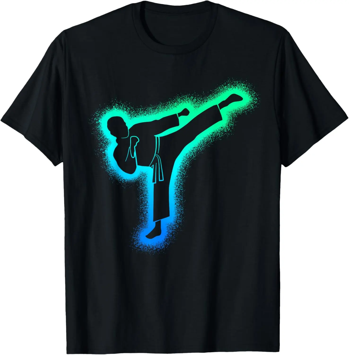 100% Cotton Taekwondo Martial Arts Men Boys Karate T-Shirt