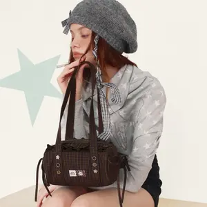 VANWALK v3013 Small Round Top Handle & Shoulder Bag - Girls' Purse Perfect for Shopping Trips Cute & Fashionable Underarm Bag