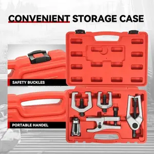 5-Piece Ball Joint Bearing Separator Kit, Pittman Arm Puller, Tie Rod End Tool, 5-In-1 Front Service Set, Easy Disassembly, Vehicle Maintenance