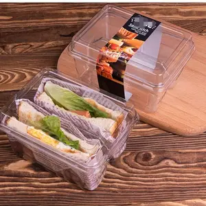 Sandwich Separation Packaging Boxes, Bread Storage Containers, Toast Preservation Boxes, Suitable for Refrigerating, Takeout Packing Boxes