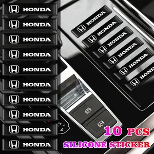 Car Center Console Door Handle Silicone Decal Sticker, Fits Honda Series Cars, Decorative Car Accessories, Easy Installation