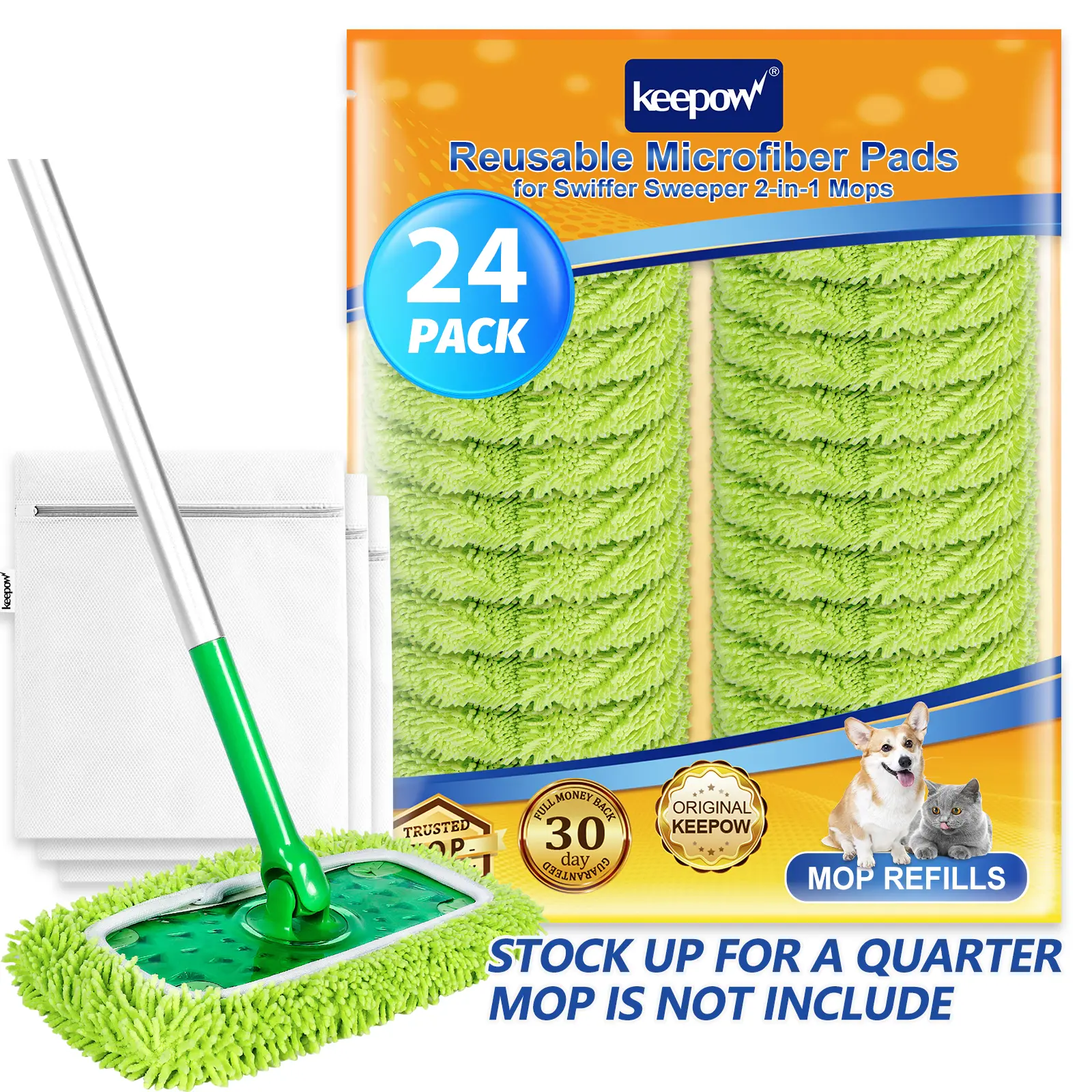 24 packs, green for a quarter