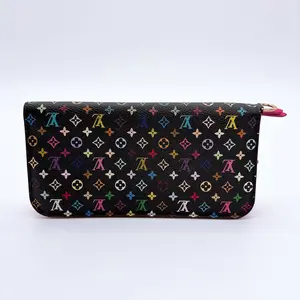 Pre-owned Louis Vuitton canvas Clutches & Wristlets Monogram Multicolor Insolite Wallet Black Grenade