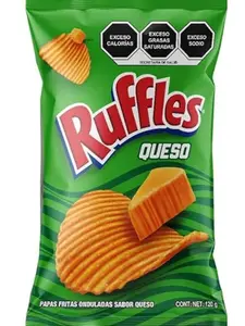 5-Pack Ruffles queso big bag crispy crunchy Mexican chips snack 120g Flavor ideal snack Tangy Cheese