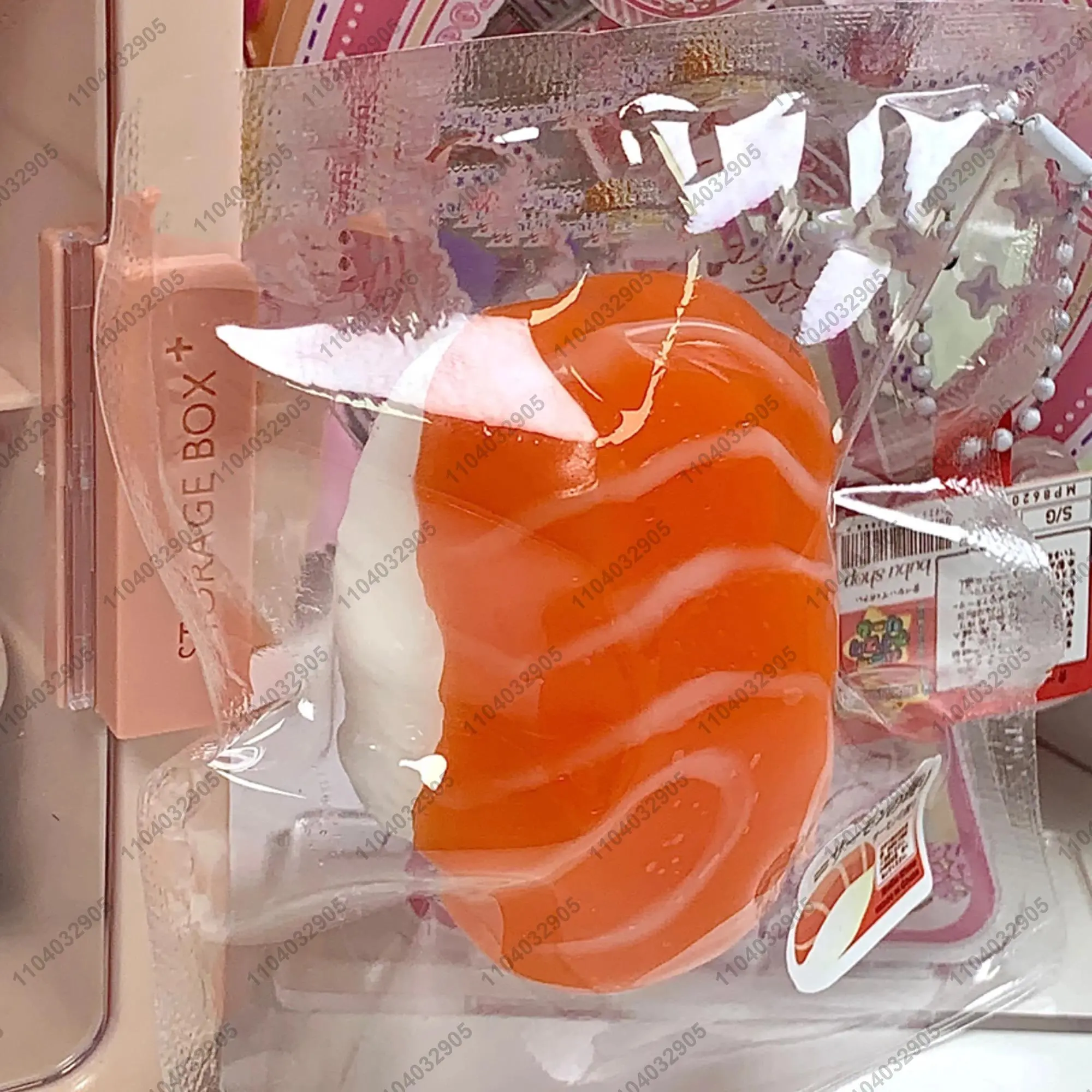 Salmon Sushi Taba Squishy Sushi Rice Ball Fidget Toy  ASMR Food Squeeze Toy Anti Stress Novelty Toy For Children and Adults Gift