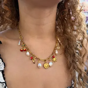 Design Your Own Charm Necklace - Customize with Stainless Steel Chains & 500+ Charms for Personalized Jewelry