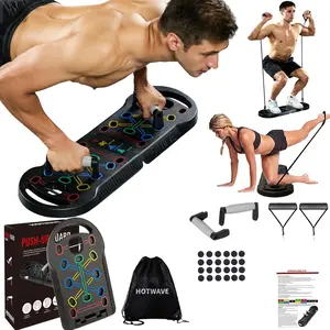 Push Up Board Fitness, Portable Foldable 30 in 1 Push Up Bar at Home Gym, Pushup Handles for Floor. Professional Strength Training Equipment For Man and Women,Patent Pending enhanced muscle comfortable exercise