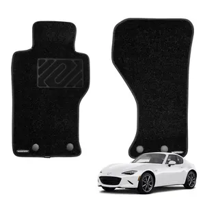 WENNEBIRD Superior Carpet Front Row Floor Mats for 2016-2026 Mazda MX-5 Miata, 0.6-Inch Ultra-Thick, Noise-Reducing, All-Weather Waterproof Anti-Slip – 2-Pc Set