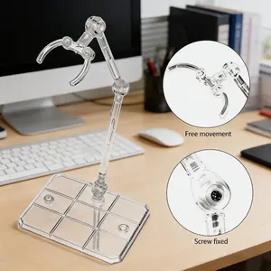 Adjustable HG144 Action Figure Support Stand – 12Pc Display Holder for Collectibles