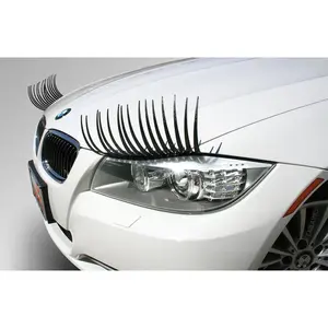 1001UB Classic Black Car Eyelashes - Fun & Fashionable Car Accessories for a Feel-Good Driving Experience