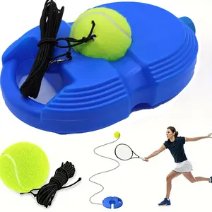 Upgraded Tennis Training Equipment Rebound Ball Set, Stringed Balls, Single-Person Device, Portable Rebounder for Beginners, Blue/