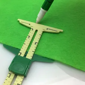 1pc High Quality 5 in 1 Sliding Gauge with Nancy Measuring Sewing Tools Stitching Tool Ruler Tailor Ruler Tool Accessories Tape Measure, Durable Tape Measure