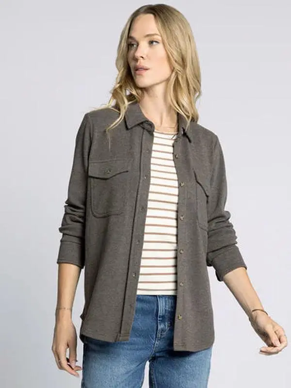 Cassian Shirt - Brown Heather