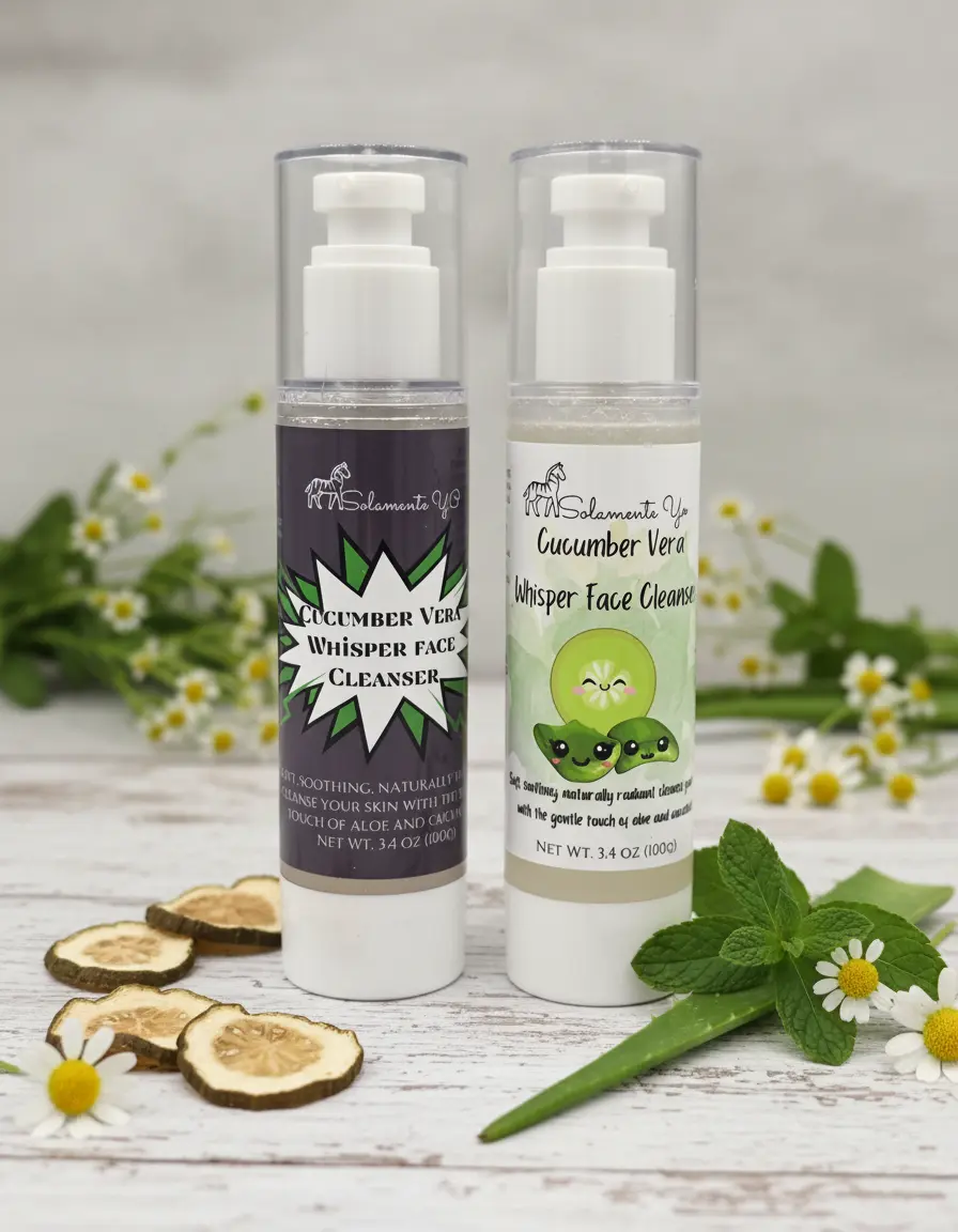 Cucumber Vera Whisper Cleanser - Gentle Face Wash for Sensitive Skin