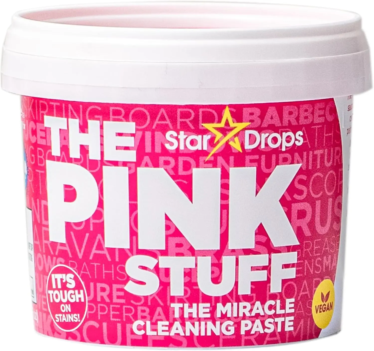 StarDrops The Pink Stuff 17.63oz Miracle All Purpose Cleaning Paste for Kitchen Bathroom Tiles Glass Stainless Steel Gentle Yet Powerful Rhubarb Scent Household Cleaner