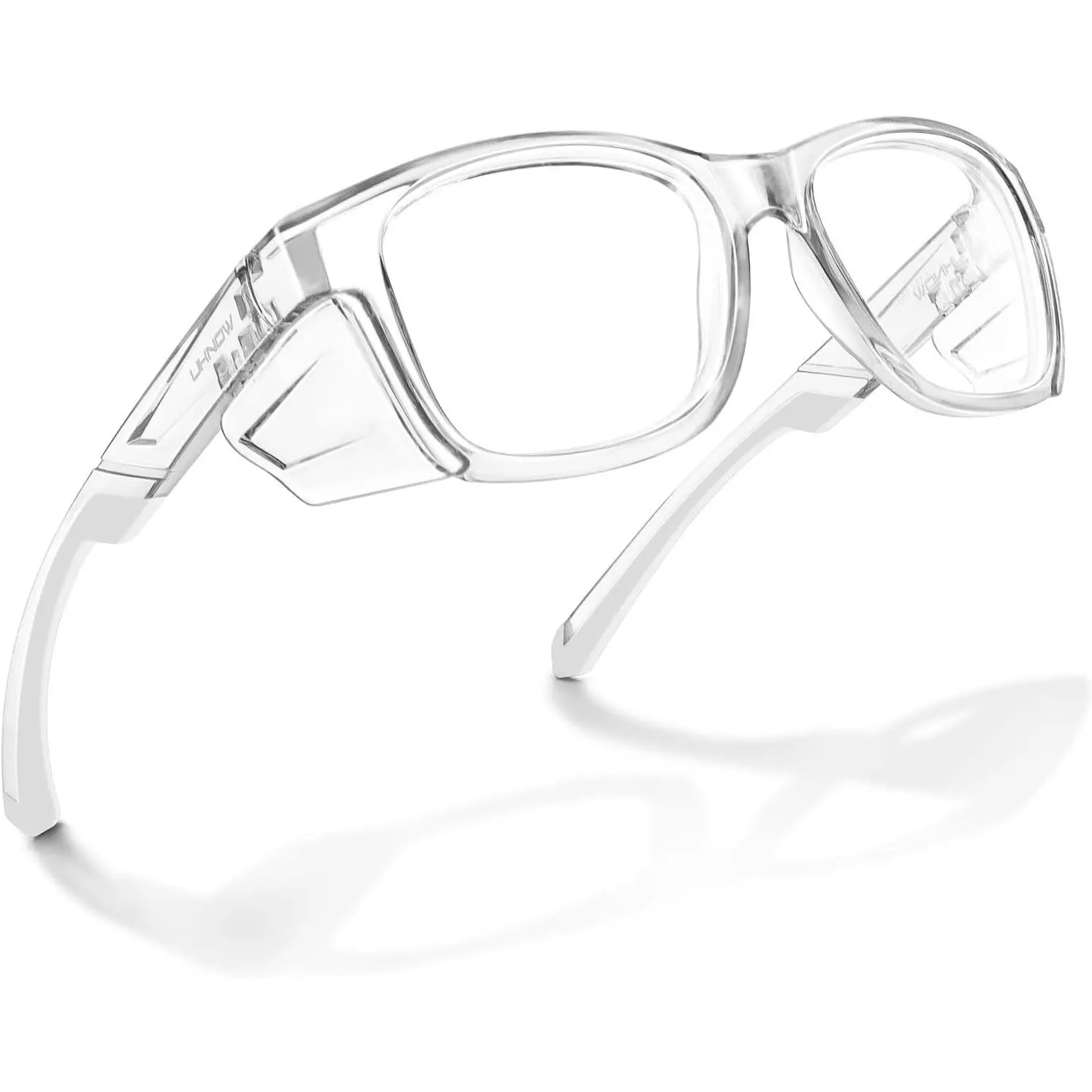 ANSI Z87.1 Certified Safety Glasses - Adjustable, Anti-Fog Lenses, Detachable Side Shields, 2 Additional Shields, UV Protected Safety Equipment for Mobile Phone Selfie Accessories (Blocks Harmful UV Radiation, Daily Life Use), Extra Shields