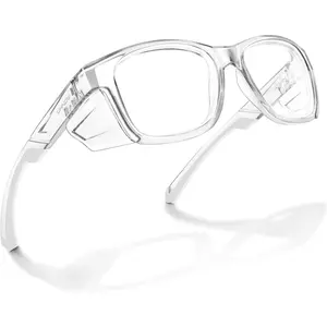 Safety Glasses - Anti Fog Lenses - Eye Protection with Side Shields - ANSI Z87.1 Protective Eyewear - UV Protection