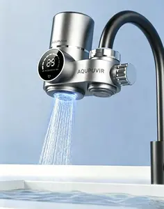 Summervibes Perfect Mother’s Day Gift: Sink Water Purifier with LED Display — Real-Time Digital Faucet Purifier for Home Kitchen, Tap Water Filter, Dual-Stage Output Filter