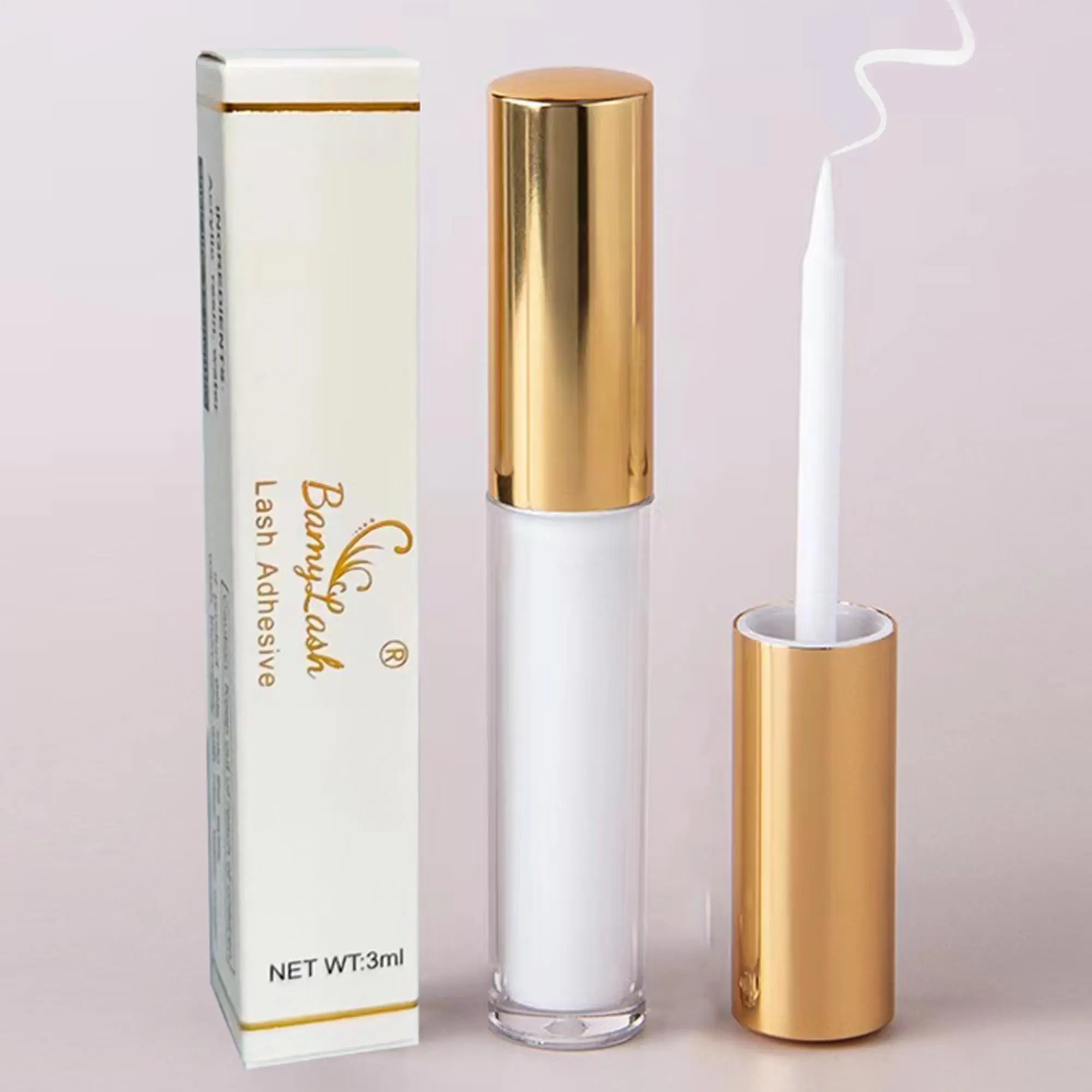3ml False Eyelash Makeup Glue for Lash Extensions, Cosmetic Waterproof Lashes Glue for Fluffy Lash Clusters & Strip Lashes, Eyelashes Extensions Eye Makeup Tool for Music Festival Makeup