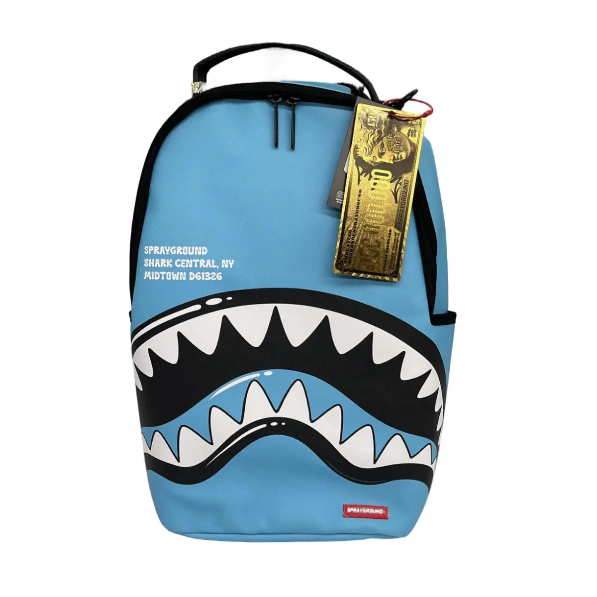 Unisex Sprayground Central NY Midtown Backpack, Blue Graphic Print, Streetwear Brands Design, Model SPR265