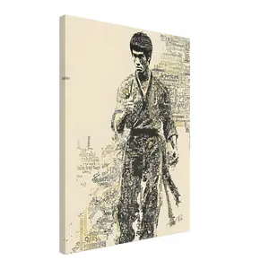 🏆 Bruce Lee Canvas Art 18x24 – Unleash Your Inner Warrior! 🥋