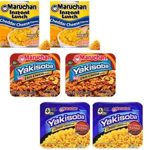 Maruchan Cheese Lovers Ramen Variety Pack: Cheddar Cheese Instant Lunch, Yakisoba Cheddar Cheese, Instant Lunch Cheddar Cheese