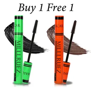 [Buy 1 get 1 free]-Mascara, get Buildable Volume and Length for Bold, Separated Lashes, for 24HR,3D Curling Eyelash Iron Mascara, Black & Brown, Curling & Lengthening, Long-Lasting, Waterproof