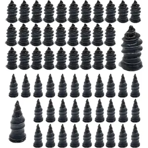 60Pcs Tire Repair Rubber Nail, Rubber Screw Tire Plugs Self-Service Vacuum Tire Repair Nail Kit Tires Quick Puncture Repair Tools for Auto Motorcycle, Truck, Tractor tire Puncture Repair