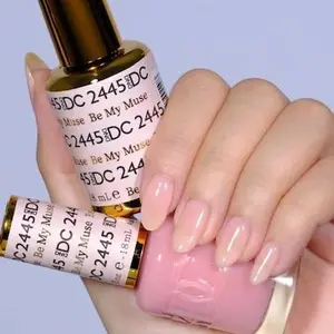 DND DC 2445 BE MY MUSE Gel and Lacquer Duo nail care nail art sheer nude gel color