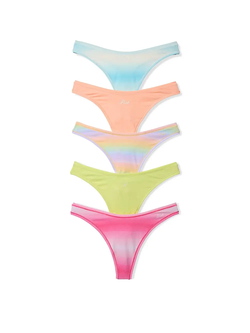 Victoria's Secret PINK Women's Cotton Cheeky Underwear, Minimal Coverage Panties for Women, Multi Pack (XS-XXL)