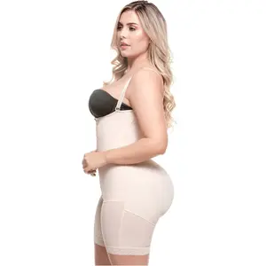 SONRYSE 047BF | Postpartum Post Surgery Compression Garment | Tummy Control Butt Lifter Body Shaper | Daily Use Open Bust Shapewear | Powernet