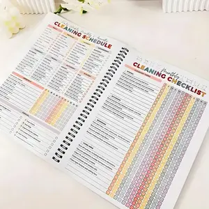 ADHD Cleaning Planner Household Daily Cleaning Schedule Planner 1 Count Cleaning Checklist Schedule Notebook for Office Stationery & Supplies
