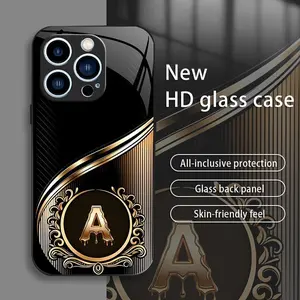 Suitable for [iPhone 14 Pro Max] Brand New Personalized Acrylic Phone Case with Custom Letters — Ultra-Slim, Drop-Resistant, Scratch-Proof — Light Luxury Business Style — Premium Acrylic Material — Trendy & Stylish 996