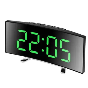 LED Curved Electronic Clock