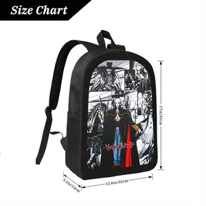 Custom Kids Backpack for School Girls Boys GIfts Customized Stylish High-Capacity Backpack - Lightweight Laptop Bag with Multiple Compartments, High Quality Polyester, for Travel, Work, School - Black/Color Accents - Adjustable Shoulder