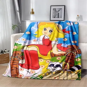 Candy Candy 29 Style New Retro Cartoon Girl Anime Soft Plush Blanket,Flannel Throw Blanket for Living Room Bedroom Sofa Kid Gift